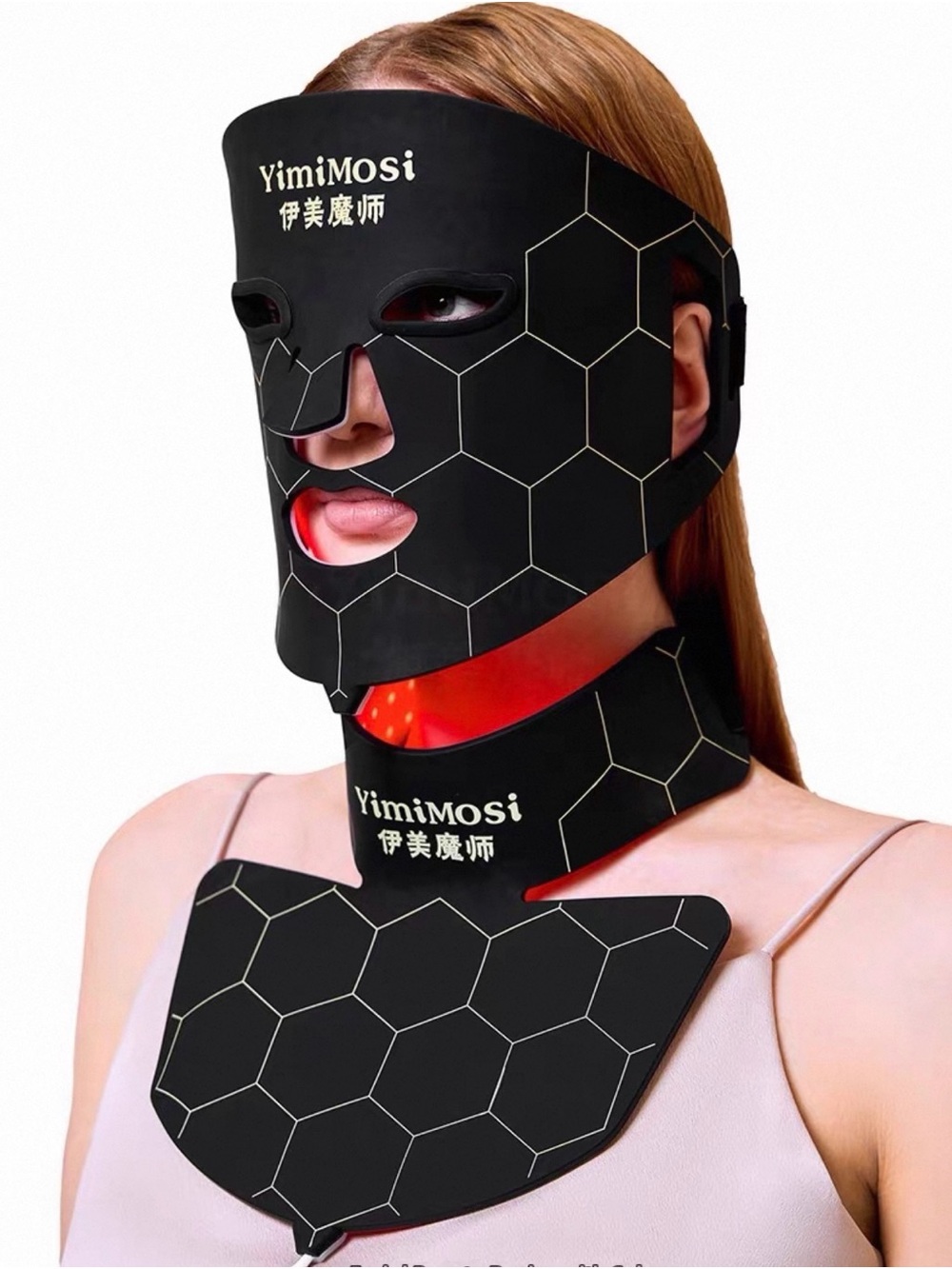 Black LED Face & Neck Mask - Women’s Skincare Treatment